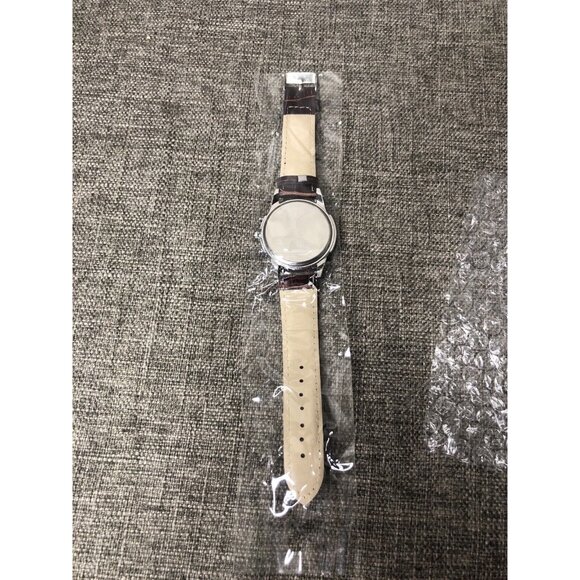 Mens Quartz Analog Wrist Watch with 3 Subdials Brown Band Luminous Hands - Picture 3 of 3